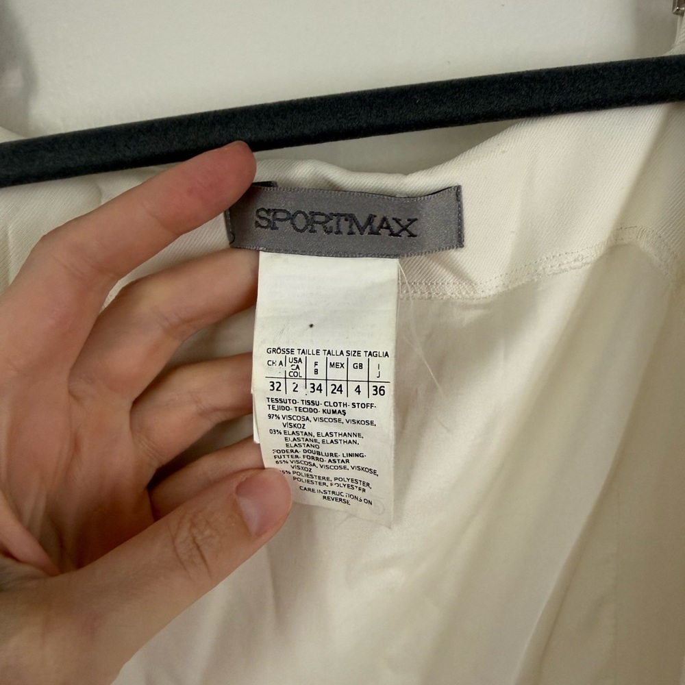 Sportmax Cream Maxi Dress